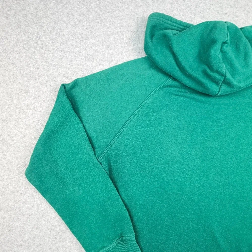 The North Face Womens Green Logo Pullover Hoodie Sweatshirt Size Medium